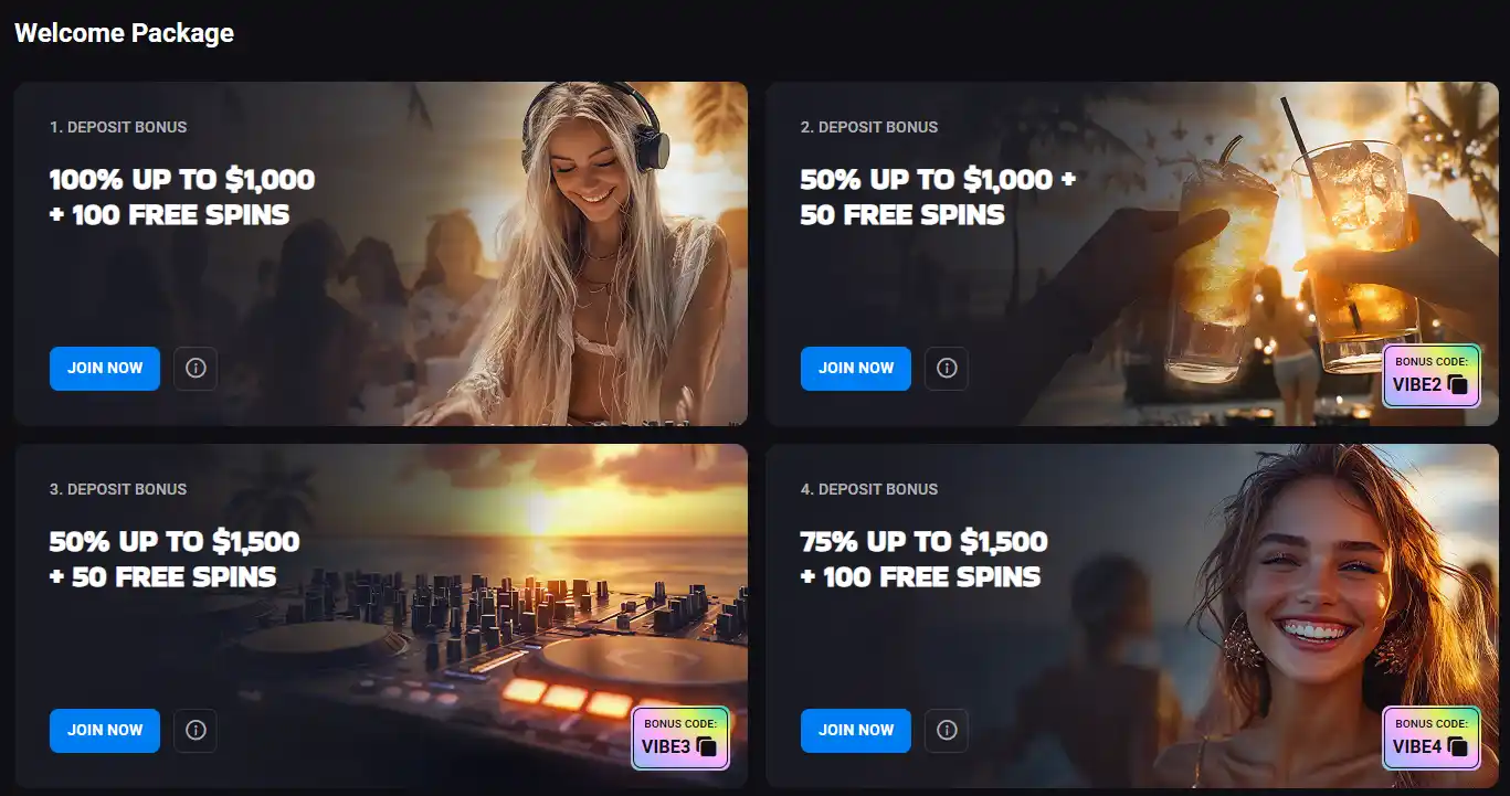 Lucky Vibe Australian promotions saved image